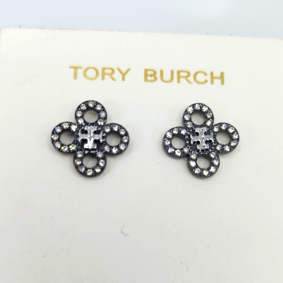 Tory Burch Jewelry - Tory Burch Britten Pave Stud Earrings